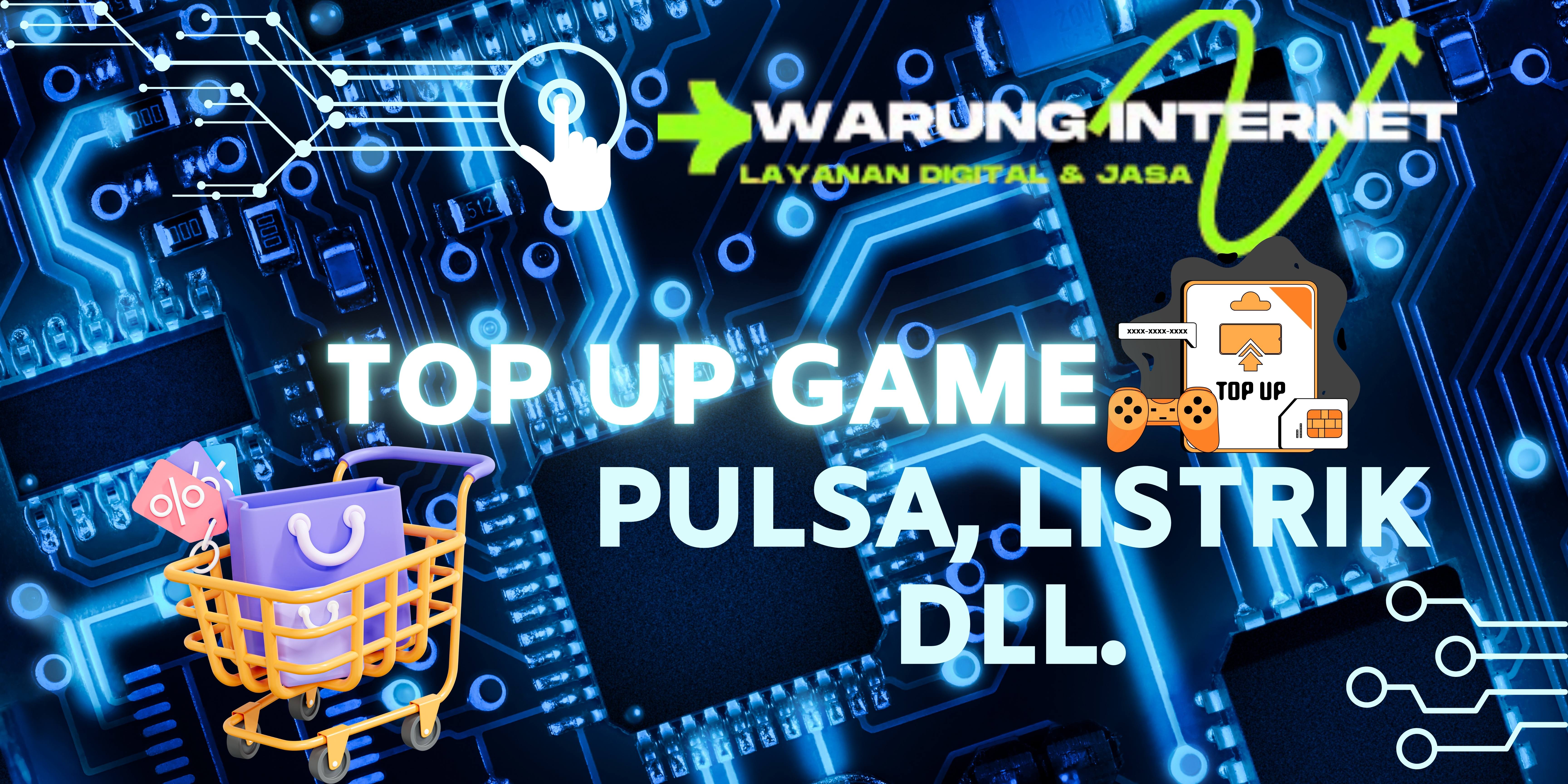 banner Top Up Game & Pulsa, Listrik Dll